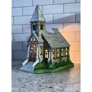 PartyLite Olde World Village #2 Church Tealight House